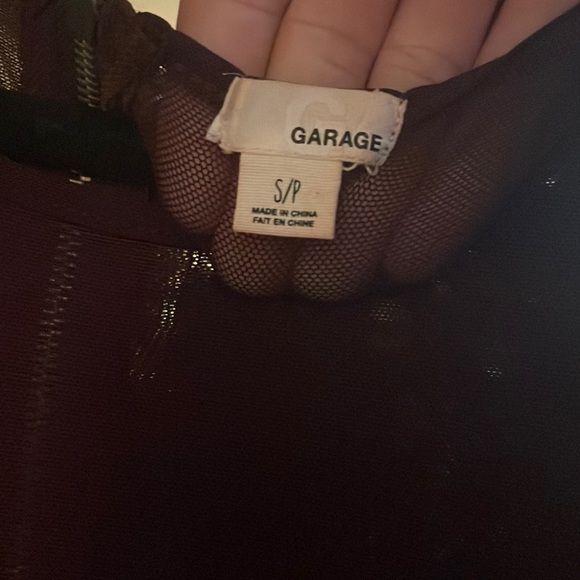 Velvet Mini Dress with Mesh from Cleavage to Neck - Picture 3 of 3